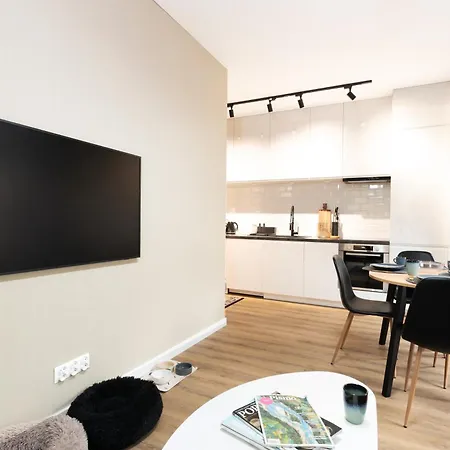 Апартаменты Modern Beige And Grey 3city In By Renters Гдыня